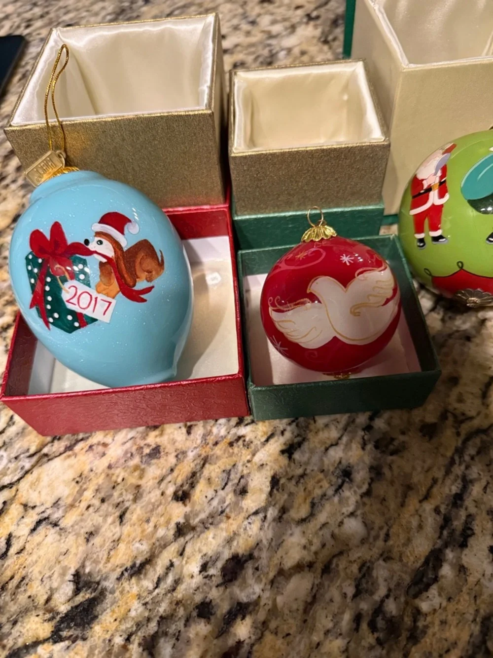 Pier 1 Hand-Painted Holiday Ornaments All four for one price